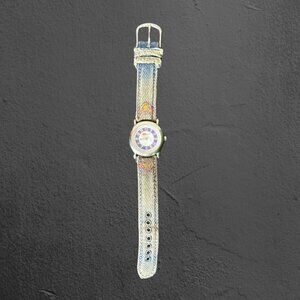 Vintage McDonalds Mc Kids 90's Stitch Canvas Watch